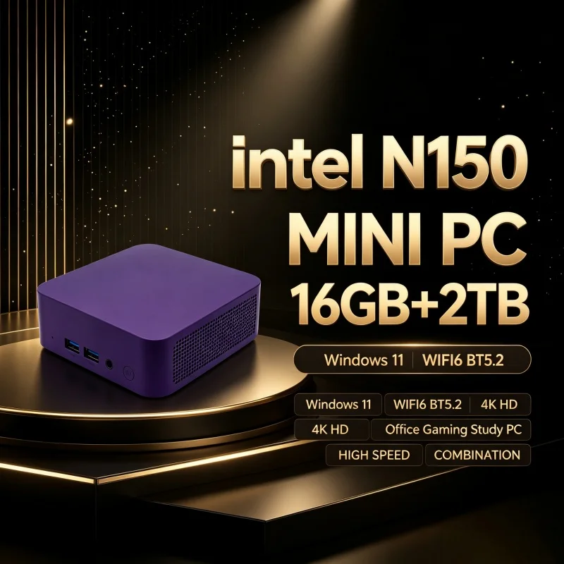 Home Office Windows 11 - Mini PC multicolore avec puce Intel
