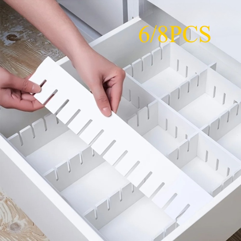 Office Drawer Organizer - Diviseur de tiroir en plastique épais,
