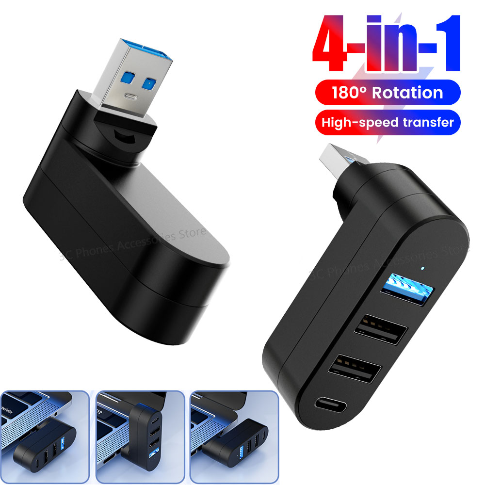Home Office For Mac - HUB USB rotatif USB3.0 2.0 Type