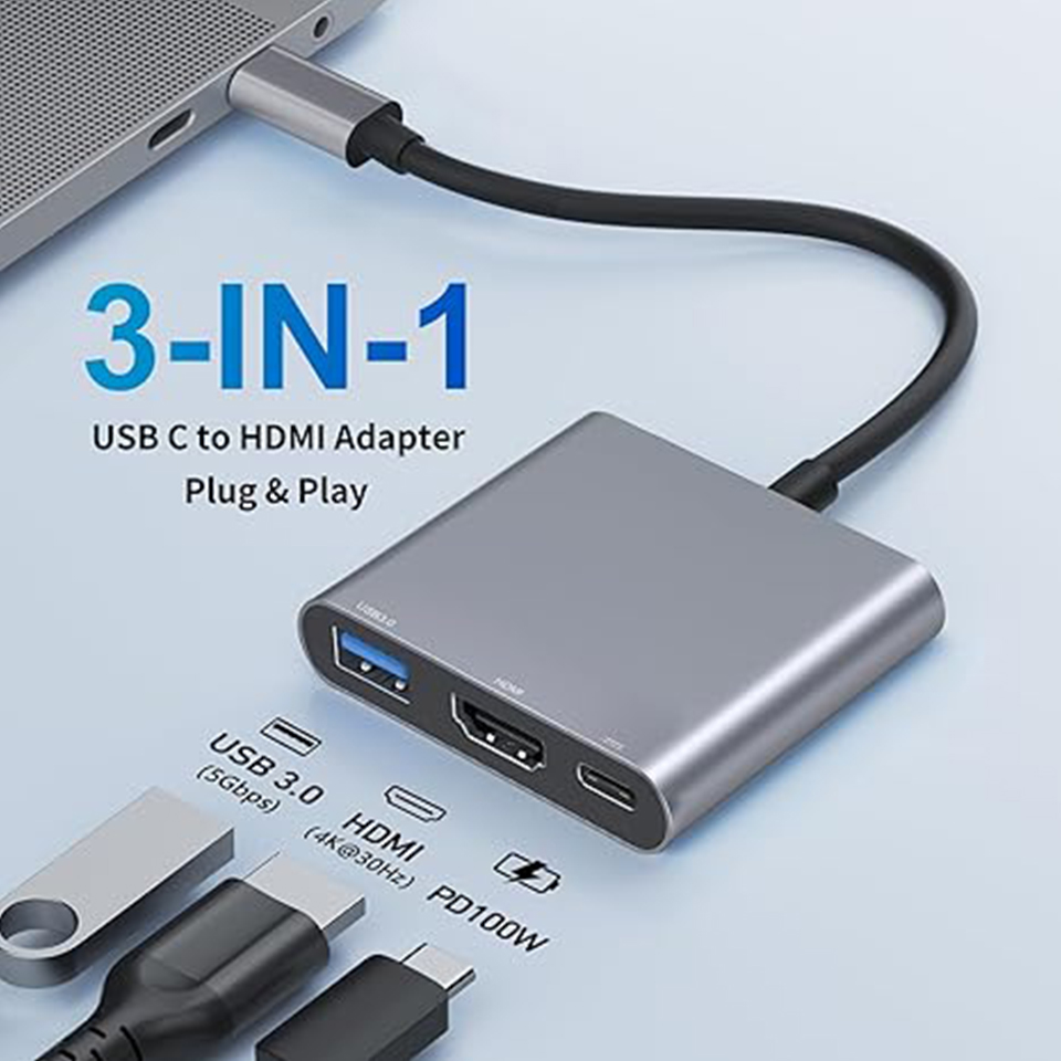Home Office For Mac - Hub USB Type-C 3 en 1,