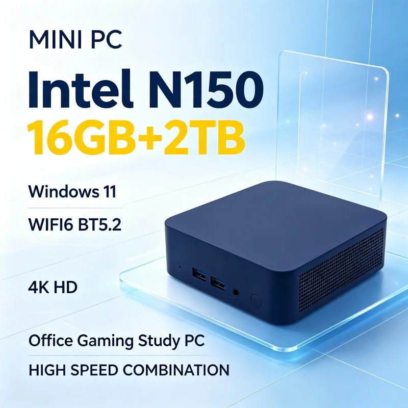 Home Office Windows 11 - Mini PC multicolore Intel N150 Windows