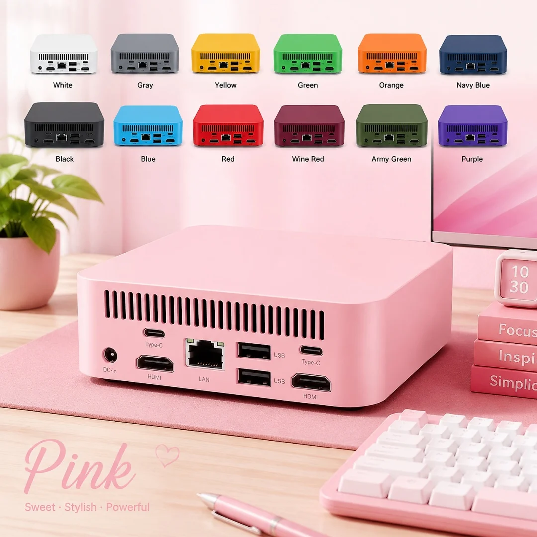 Mini PC multicolore avec puce  - Home Office Windows 11 avis et prix
