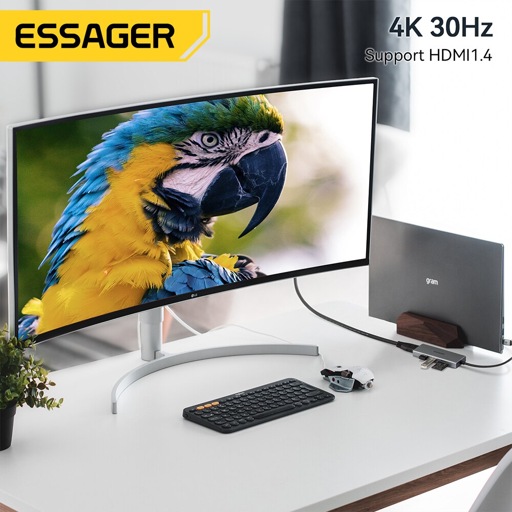 Essager 5 en 1 USB C HUB HDMI- - Home Office For Mac avis et prix