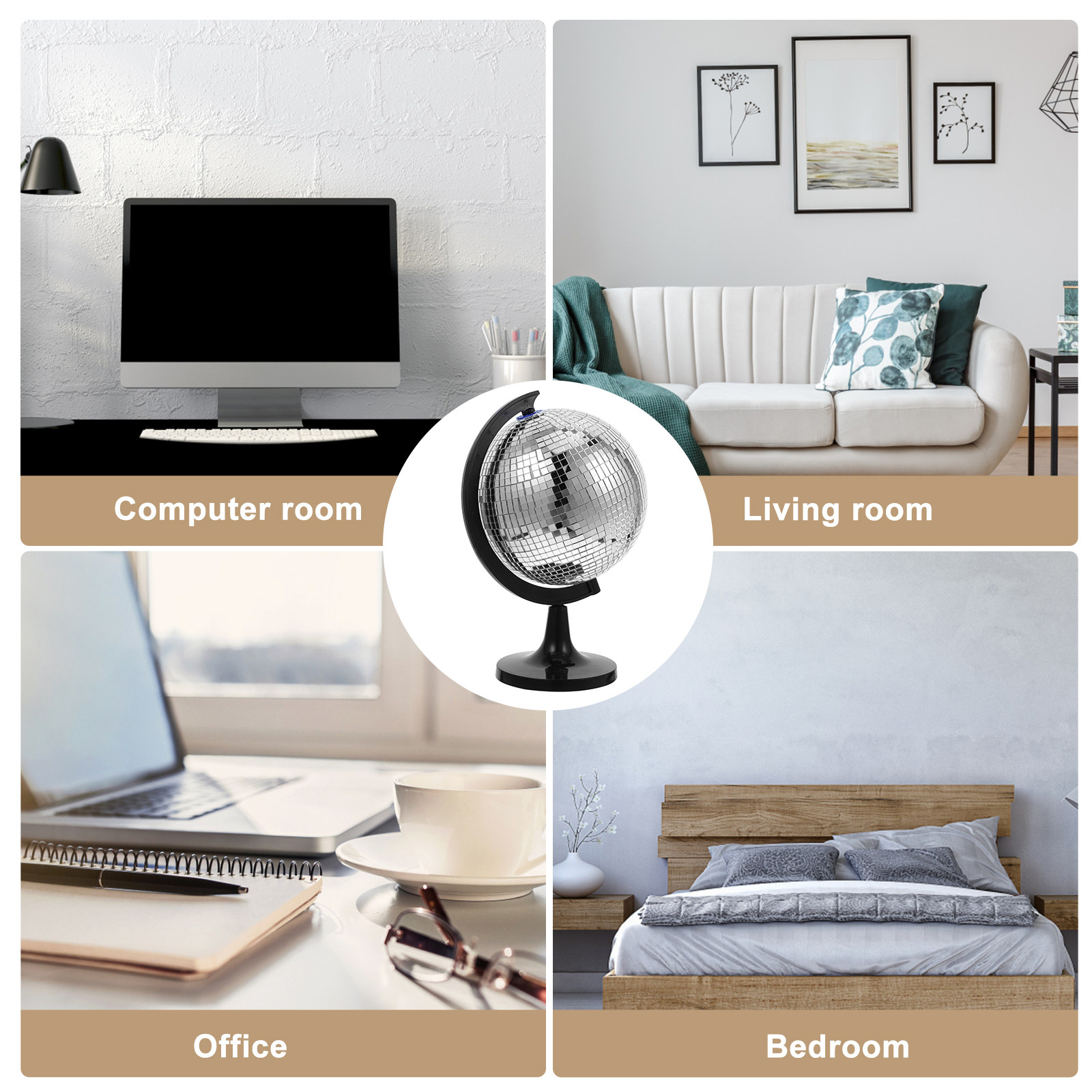 Globe disco fantaisie décorati - Home Office Bookshelves avis et prix