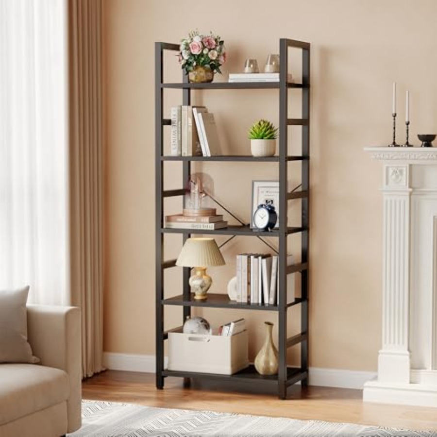 Étagère à 5 niveaux, bibliothè - Home Office Bookshelves avis et prix
