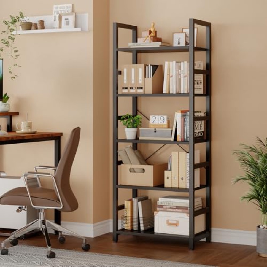 Étagère à 5 niveaux, bibliothè - Home Office Bookshelves avis et prix