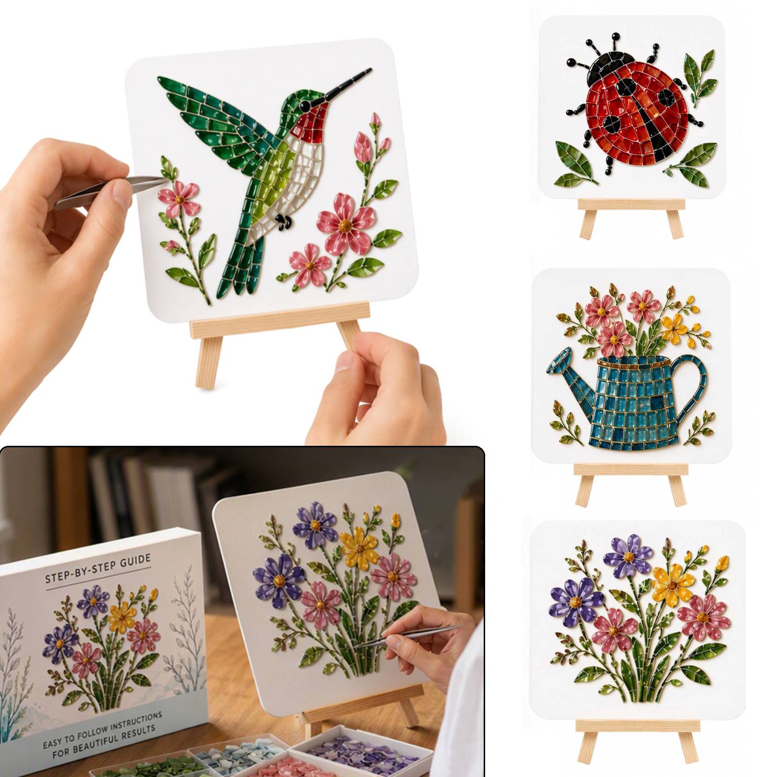 Kit de mosaïque en verre de me - Home Office Bookshelves avis et prix