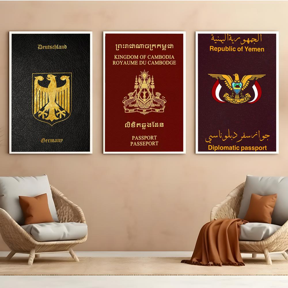 Affiche de passeports à fond r - Home Office For Passport avis et prix