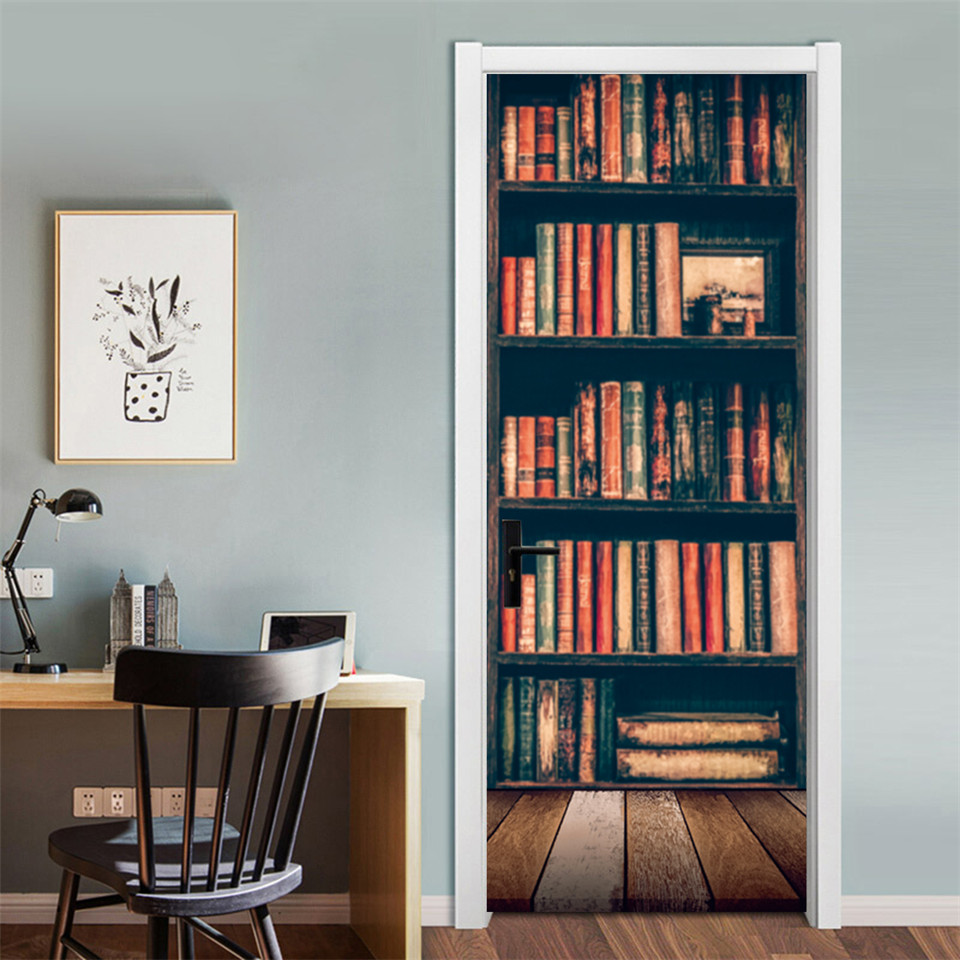 Papier Peint 3D en PVC pour Po - Home Office Bookshelves avis et prix