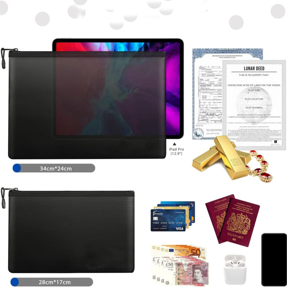 Sac à documents ignifuge, port - Home Office For Passport avis et prix
