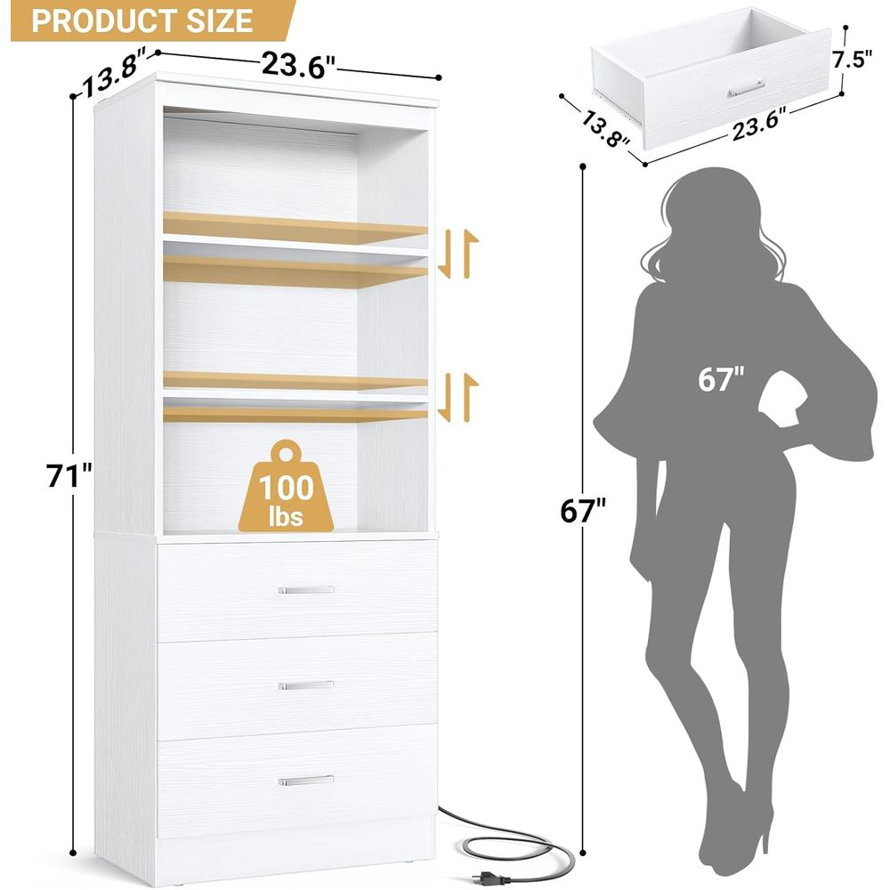 Étagère à livres en bois blanc - Home Office Bookshelves avis et prix