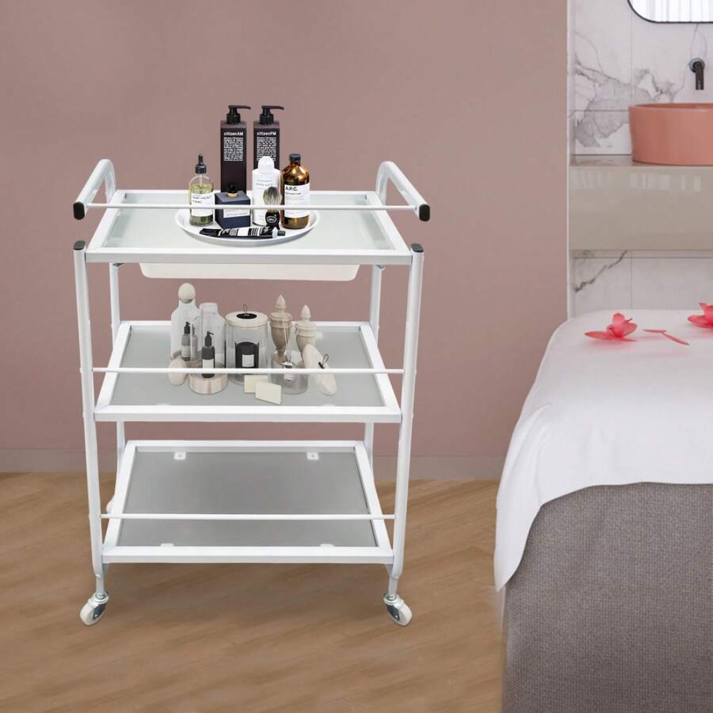 Chariot utilitaire blanc à rou - Office Drawer Organizer avis et prix